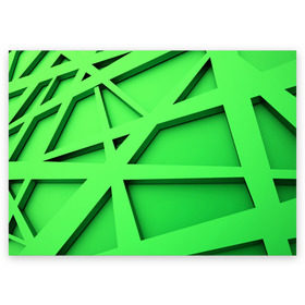 Поздравительная открытка с принтом Кислотная абстракция , 100% бумага | плотность бумаги 280 г/м2, матовая, на обратной стороне линовка и место для марки
 | abstraction | geometry | абстракция | геометрия | грани | линии | полигоны | треугольники