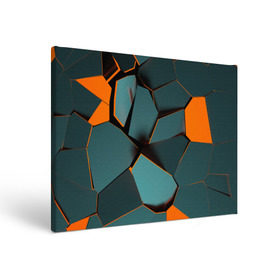 Холст прямоугольный с принтом Нано , 100% ПВХ |  | abstraction | абстракция | геометрия | грани | полигоны | сочетания | треугольники