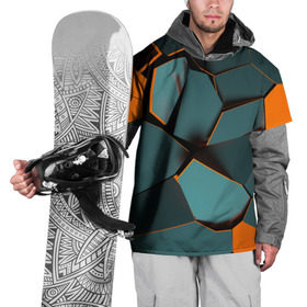 Накидка на куртку 3D с принтом Нано , 100% полиэстер |  | Тематика изображения на принте: abstraction | абстракция | геометрия | грани | полигоны | сочетания | треугольники
