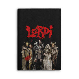 Обложка для автодокументов с принтом LORDI , натуральная кожа |  размер 19,9*13 см; внутри 4 больших “конверта” для документов и один маленький отдел — туда идеально встанут права | Тематика изображения на принте: mr. lordi | лорди