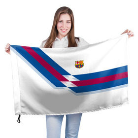 Флаг 3D с принтом FC Barcelona #8 , 100% полиэстер | плотность ткани — 95 г/м2, размер — 67 х 109 см. Принт наносится с одной стороны | fcb | барселона | геометрия | футбольный клуб