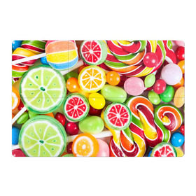 Магнитный плакат 3Х2 с принтом Candy , Полимерный материал с магнитным слоем | 6 деталей размером 9*9 см | Тематика изображения на принте: candy | colorful | lollipop | sweet | конфеты | леденцы | сладости