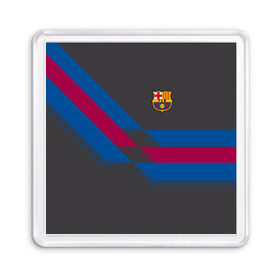 Магнит 55*55 с принтом FC Barcelona #7 , Пластик | Размер: 65*65 мм; Размер печати: 55*55 мм | fcb | барселона | геометрия | футбольный клуб