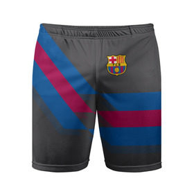 Мужские шорты 3D спортивные с принтом FC Barcelona #7 ,  |  | fcb | барселона | геометрия | футбольный клуб