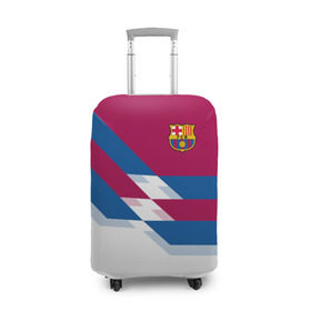 Чехол для чемодана 3D с принтом FC Barcelona #4 , 86% полиэфир, 14% спандекс | двустороннее нанесение принта, прорези для ручек и колес | 