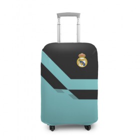 Чехол для чемодана 3D с принтом Real Madrid 2018 #2 , 86% полиэфир, 14% спандекс | двустороннее нанесение принта, прорези для ручек и колес | emirates | fc | real madrid | клуб | мяч | реал мадрид | эмблема
