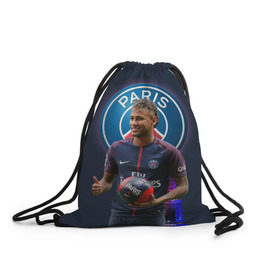 Рюкзак-мешок 3D с принтом Neymar PSG , 100% полиэстер | плотность ткани — 200 г/м2, размер — 35 х 45 см; лямки — толстые шнурки, застежка на шнуровке, без карманов и подкладки | neymar psg | неймар | неймар псж | псж | футбол