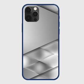 Чехол для iPhone 12 Pro с принтом Grey rhombuses , силикон | область печати: задняя сторона чехла, без боковых панелей | Тематика изображения на принте: grey | абстракция | геометрия | ромб | текстура