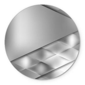 Коврик круглый с принтом Grey rhombuses , резина и полиэстер | круглая форма, изображение наносится на всю лицевую часть | Тематика изображения на принте: grey | абстракция | геометрия | ромб | текстура