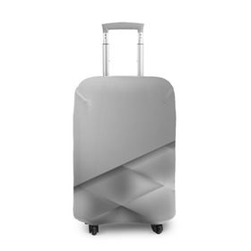 Чехол для чемодана 3D с принтом Grey rhombuses , 86% полиэфир, 14% спандекс | двустороннее нанесение принта, прорези для ручек и колес | grey | абстракция | геометрия | ромб | текстура
