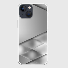 Чехол для iPhone 13 mini с принтом Grey rhombuses ,  |  | Тематика изображения на принте: grey | абстракция | геометрия | ромб | текстура
