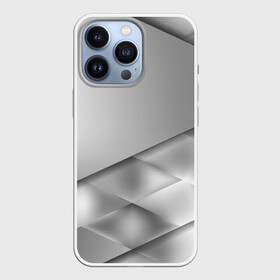 Чехол для iPhone 13 Pro с принтом Grey rhombuses ,  |  | Тематика изображения на принте: grey | абстракция | геометрия | ромб | текстура