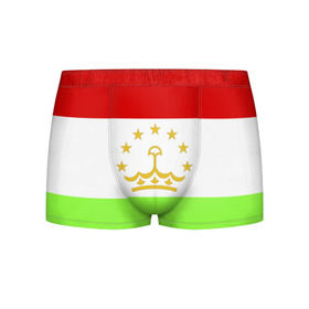 Мужские трусы 3D с принтом Флаг Таджикистана , 50% хлопок, 50% полиэстер | классическая посадка, на поясе мягкая тканевая резинка | парчами точикистон | таджикистан | точикистон | флаг | флаг таджикистана