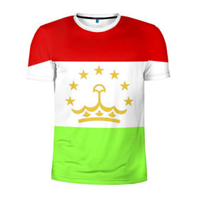 Мужская футболка 3D спортивная с принтом Флаг Таджикистана , 100% полиэстер с улучшенными характеристиками | приталенный силуэт, круглая горловина, широкие плечи, сужается к линии бедра | Тематика изображения на принте: парчами точикистон | таджикистан | точикистон | флаг | флаг таджикистана