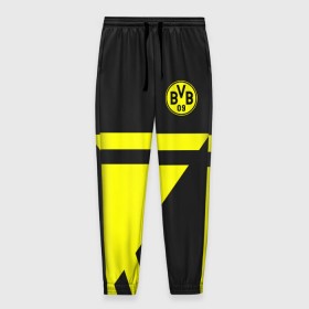 Мужские брюки 3D с принтом FC Borussia Dortmund 2018 Star , 100% полиэстер | манжеты по низу, эластичный пояс регулируется шнурком, по бокам два кармана без застежек, внутренняя часть кармана из мелкой сетки | borussia | fc | football | football club | sport | боруссия | спорт | спортивные | униформа | фирменные цвета | фк | футбол | футбольный клуб