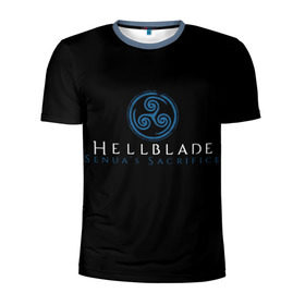 Мужская футболка 3D спортивная с принтом HellBlade , 100% полиэстер с улучшенными характеристиками | приталенный силуэт, круглая горловина, широкие плечи, сужается к линии бедра | hellblade