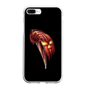 Чехол для iPhone 7Plus/8 Plus матовый с принтом Хэллоуин , Силикон | Область печати: задняя сторона чехла, без боковых панелей | halloween | helloween | день всех святых | джон | карпентер | классика | майк майерс | майкл майерс | постер | фильм ужасов | хеллоуин | хеловин | хэллоуин