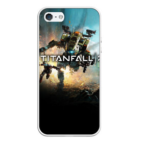 Чехол для iPhone 5/5S матовый с принтом Titanfall , Силикон | Область печати: задняя сторона чехла, без боковых панелей | мех | мехи | пилот | пилоты | спектр | спектры | титан