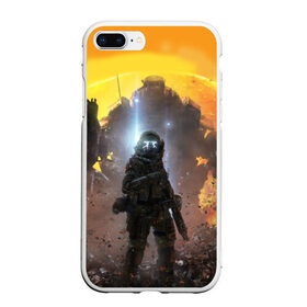 Чехол для iPhone 7Plus/8 Plus матовый с принтом Titanfall , Силикон | Область печати: задняя сторона чехла, без боковых панелей | мех | мехи | пилот | пилоты | спектр | спектры | титан