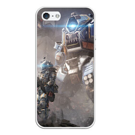 Чехол для iPhone 5/5S матовый с принтом Titanfall , Силикон | Область печати: задняя сторона чехла, без боковых панелей | мех | мехи | пилот | пилоты | спектр | спектры | титан