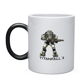 Кружка хамелеон с принтом Titanfall , керамика | меняет цвет при нагревании, емкость 330 мл | Тематика изображения на принте: 