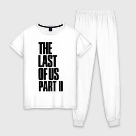 Женская пижама хлопок с принтом The Last of Us , 100% хлопок | брюки и футболка прямого кроя, без карманов, на брюках мягкая резинка на поясе и по низу штанин | гриб | грибы | джоэл | кордицепс | элли