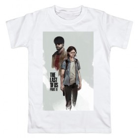 Мужская футболка хлопок с принтом The Last of Us , 100% хлопок | прямой крой, круглый вырез горловины, длина до линии бедер, слегка спущенное плечо. | 