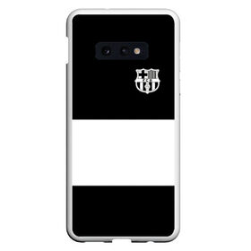 Чехол для Samsung S10E с принтом FC Barcelona Black Collection , Силикон | Область печати: задняя сторона чехла, без боковых панелей | black collection | fc | fc barcelona | fcb | fly emirates | ronaldo | барселона | зож | клуб | линии | месси | модные | мяч | реал мадрид | спорт | спортивные | тренды | футбол | футбольный клуб | эмблема