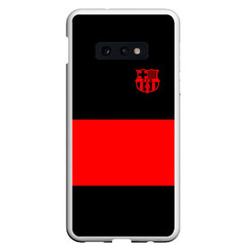 Чехол для Samsung S10E с принтом FC Barcelona Black Collection , Силикон | Область печати: задняя сторона чехла, без боковых панелей | black collection | fc | fc barcelona | fcb | fly emirates | ronaldo | барселона | зож | клуб | линии | месси | модные | мяч | реал мадрид | спорт | спортивные | тренды | футбол | футбольный клуб | эмблема