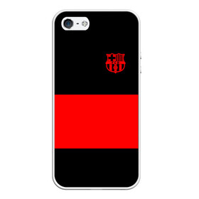 Чехол для iPhone 5/5S матовый с принтом FC Barcelona Black Collection , Силикон | Область печати: задняя сторона чехла, без боковых панелей | black collection | fc | fc barcelona | fcb | fly emirates | ronaldo | барселона | зож | клуб | линии | месси | модные | мяч | реал мадрид | спорт | спортивные | тренды | футбол | футбольный клуб | эмблема