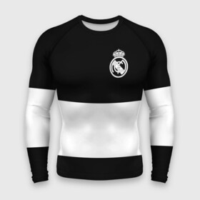 Мужской рашгард 3D с принтом Real Madrid Black Collection ,  |  | Тематика изображения на принте: emirates | fc | real madrid | клуб | мяч | реал мадрид