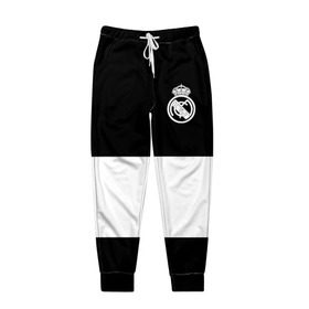 Мужские брюки 3D с принтом Real Madrid Black Collection , 100% полиэстер | манжеты по низу, эластичный пояс регулируется шнурком, по бокам два кармана без застежек, внутренняя часть кармана из мелкой сетки | Тематика изображения на принте: emirates | fc | real madrid | клуб | мяч | реал мадрид
