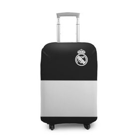 Чехол для чемодана 3D с принтом Real Madrid Black Collection , 86% полиэфир, 14% спандекс | двустороннее нанесение принта, прорези для ручек и колес | emirates | fc | real madrid | клуб | мяч | реал мадрид