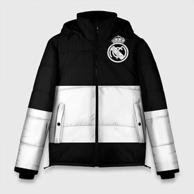 Мужская зимняя куртка 3D с принтом Real Madrid Black Collection , верх — 100% полиэстер; подкладка — 100% полиэстер; утеплитель — 100% полиэстер | длина ниже бедра, свободный силуэт Оверсайз. Есть воротник-стойка, отстегивающийся капюшон и ветрозащитная планка. 

Боковые карманы с листочкой на кнопках и внутренний карман на молнии. | Тематика изображения на принте: emirates | fc | real madrid | клуб | мяч | реал мадрид