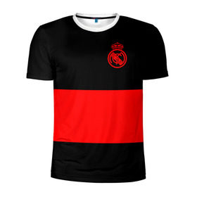 Мужская футболка 3D спортивная с принтом Real Madrid Black Collection , 100% полиэстер с улучшенными характеристиками | приталенный силуэт, круглая горловина, широкие плечи, сужается к линии бедра | emirates | fc | real madrid | клуб | мяч | реал мадрид