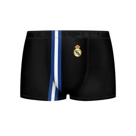 Мужские трусы 3D с принтом Real Madrid Line Collection , 50% хлопок, 50% полиэстер | классическая посадка, на поясе мягкая тканевая резинка | Тематика изображения на принте: emirates | fc | real madrid | клуб | мяч | реал мадрид