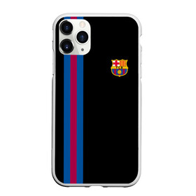 Чехол для iPhone 11 Pro матовый с принтом FC Barcelona Line Collection , Силикон |  | Тематика изображения на принте: fc | барселона | эмблема