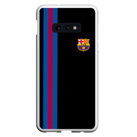 Чехол для Samsung S10E с принтом FC Barcelona Line Collection , Силикон | Область печати: задняя сторона чехла, без боковых панелей | Тематика изображения на принте: fc | барселона | эмблема