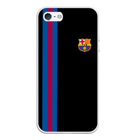 Чехол для iPhone 5/5S матовый с принтом FC Barcelona Line Collection , Силикон | Область печати: задняя сторона чехла, без боковых панелей | fc | барселона | эмблема