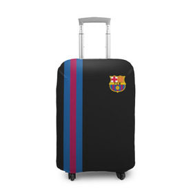 Чехол для чемодана 3D с принтом FC Barcelona Line Collection , 86% полиэфир, 14% спандекс | двустороннее нанесение принта, прорези для ручек и колес | fc | барселона | эмблема