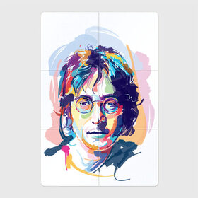 Магнитный плакат 2Х3 с принтом Джон Леннон 6 , Полимерный материал с магнитным слоем | 6 деталей размером 9*9 см | Тематика изображения на принте: john lennon | the beatles | битлс | джон леннон