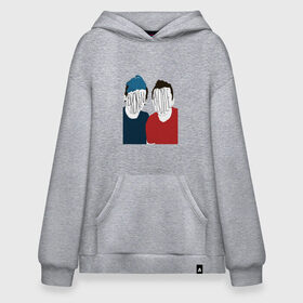 Худи SuperOversize хлопок с принтом Twenty One Pilots , 70% хлопок, 30% полиэстер, мягкий начес внутри | карман-кенгуру, эластичная резинка на манжетах и по нижней кромке, двухслойный капюшон
 | 