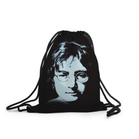 Рюкзак-мешок 3D с принтом Джон Леннон 7 , 100% полиэстер | плотность ткани — 200 г/м2, размер — 35 х 45 см; лямки — толстые шнурки, застежка на шнуровке, без карманов и подкладки | john lennon | the beatles | битлс | джон леннон