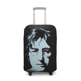Чехол для чемодана 3D с принтом Джон Леннон 7 , 86% полиэфир, 14% спандекс | двустороннее нанесение принта, прорези для ручек и колес | john lennon | the beatles | битлс | джон леннон