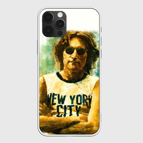 Чехол для iPhone 12 Pro с принтом Джон Леннон 10 , силикон | область печати: задняя сторона чехла, без боковых панелей | john lennon | the beatles | битлс | джон леннон