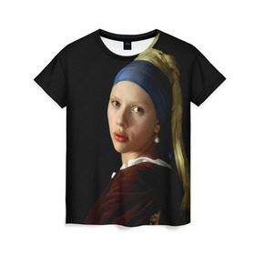 Женская футболка 3D с принтом Scarlett Johansson , 100% полиэфир ( синтетическое хлопкоподобное полотно) | прямой крой, круглый вырез горловины, длина до линии бедер | 