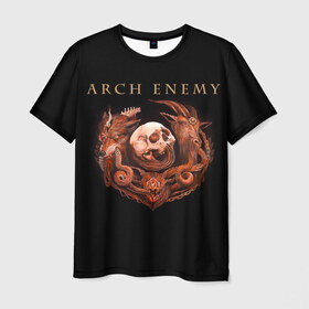 Мужская футболка 3D с принтом Arch Enemy , 100% полиэфир | прямой крой, круглый вырез горловины, длина до линии бедер | alissa white gluz | arch enemy | алисса уайт глаз | арч энеми