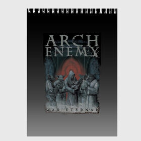 Скетчбук с принтом Arch Enemy , 100% бумага
 | 48 листов, плотность листов — 100 г/м2, плотность картонной обложки — 250 г/м2. Листы скреплены сверху удобной пружинной спиралью | Тематика изображения на принте: alissa white gluz | arch enemy | алисса уайт глаз | арч энеми