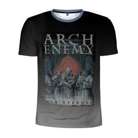Мужская футболка 3D спортивная с принтом Arch Enemy , 100% полиэстер с улучшенными характеристиками | приталенный силуэт, круглая горловина, широкие плечи, сужается к линии бедра | alissa white gluz | arch enemy | алисса уайт глаз | арч энеми