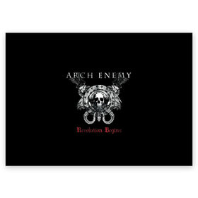 Поздравительная открытка с принтом Arch Enemy , 100% бумага | плотность бумаги 280 г/м2, матовая, на обратной стороне линовка и место для марки
 | Тематика изображения на принте: alissa white gluz | arch enemy | алисса уайт глаз | арч энеми